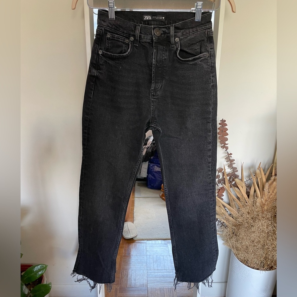Zara Cropped Flare Jean